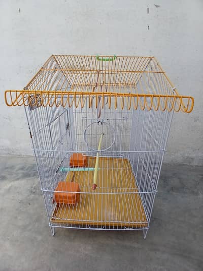 Used Bird Cage 2ft – Good Condition (Parrot Cage)