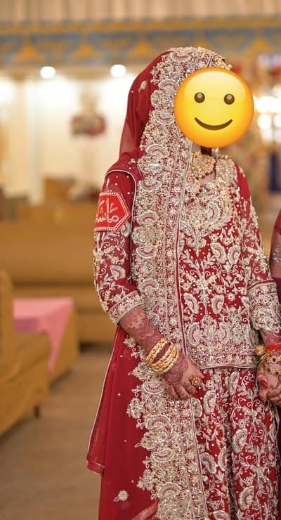 Red Bridal Lehenga – Heavy Embroidery – Only Worn Once