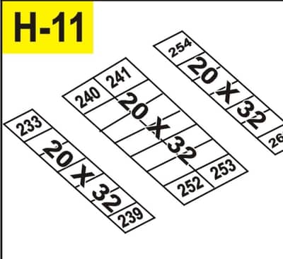 20*32 size commercial