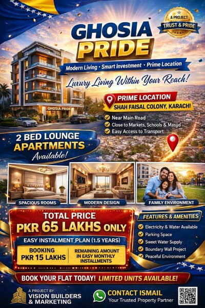 Ghousia Pride 2 Bed launch Apartment and shops