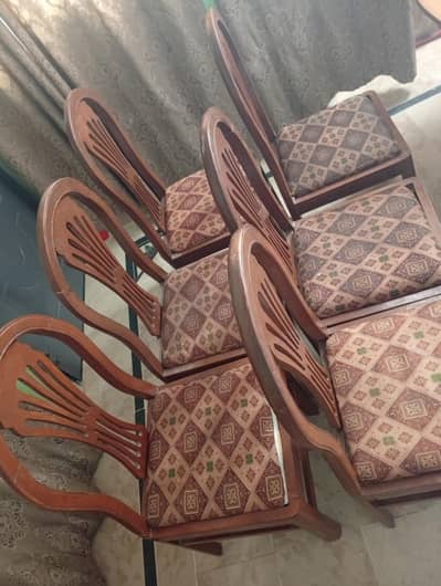 Dining table with six chair