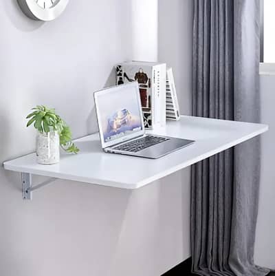 Fixwall Studio Wall Mounted Folding Wooden Laptop Table | Multipurpose