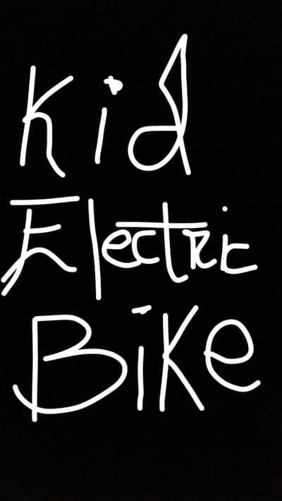 Kids electric bike