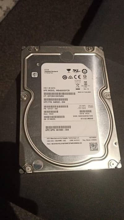 Hp 4tb hard disk sata