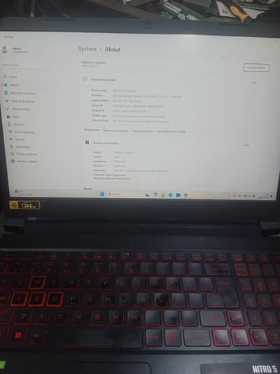 Acer nitro 5 gaming 144hz laptop gtx 1650 4gb ddr6 card