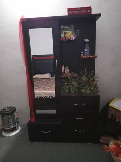 Almirah (size almost 6 by 6) & Dressing Table for urgent sale.