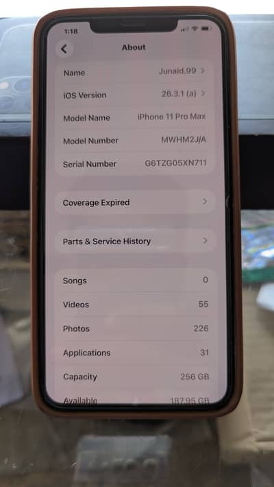 Iphone 11 Pro Max 256GB With Box