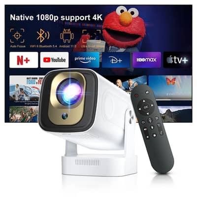 Smart projector Hy260 pro ( Voice remote , auto focus ) android new