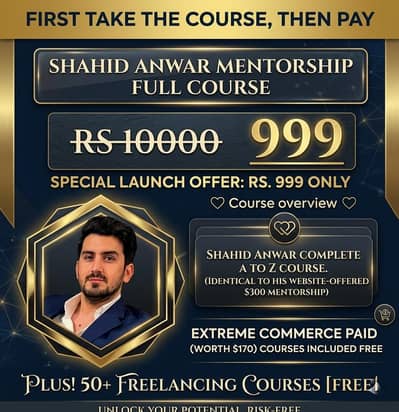 Shahid Anwar Course