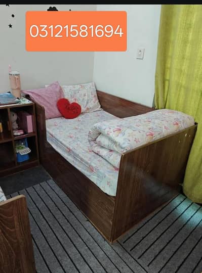 2 kids bed available with mattress included &side table