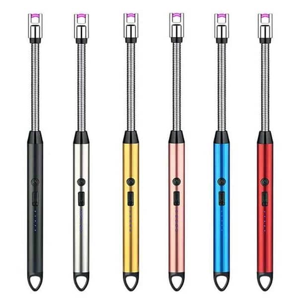 Electric Arc USB Rechargeable Flameless Lighter - Flexible Windproof Plasma Lighter with 360° Rotation, Type-C Charging, Waterproof for Candles, BBQ Grill, Camping, Hiking, Kitchen, Fireplaces