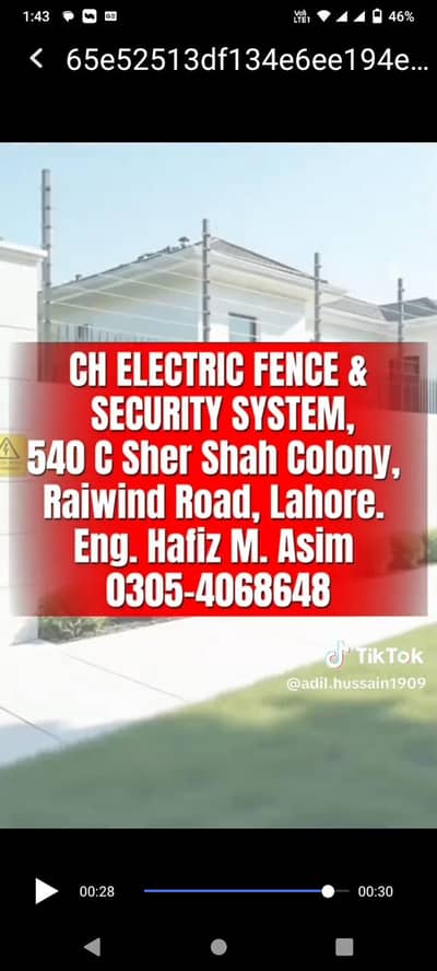 Electric fence and Security system