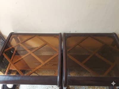 Wooden Side tables/ Glass Side tables