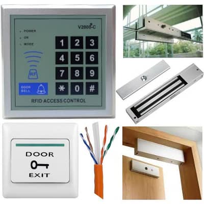 keypad and card  access control door office shop and house door lock