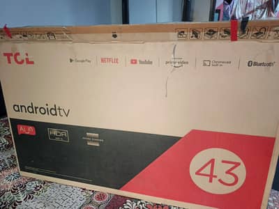 TCL 43 Inch Androider Tv New Condition