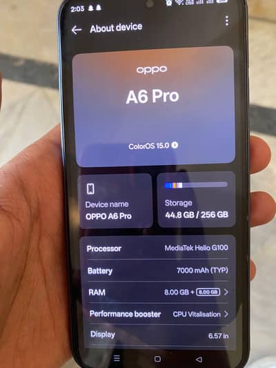 oppo a6pro 10/10 condition