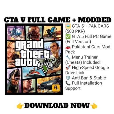 GTA 5 PC Full Game + Mods fast download