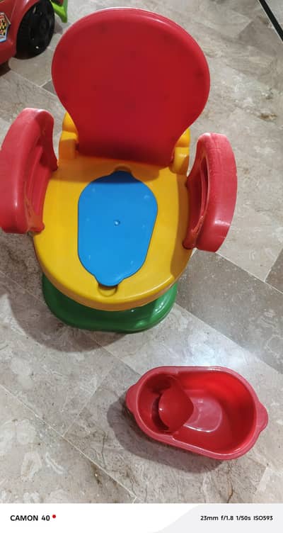 baby swing . . . car. . and potty pots