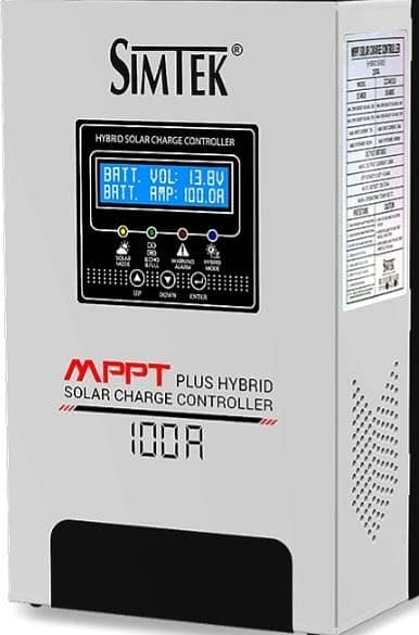 simtek mppt plus hybird charge controller 100 amp. fully automatic.
