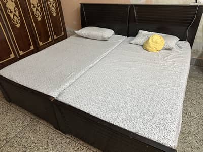 02 Used Wooden Single Bed