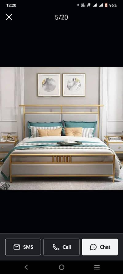 bed/double bed/king bed/furniture/iron bed