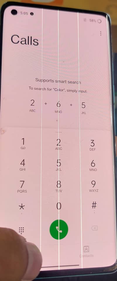 back break LCD line fingerprint not working