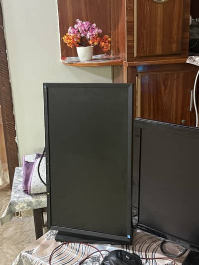 Gaming PC + RGB Case + Dual Monitor Setup