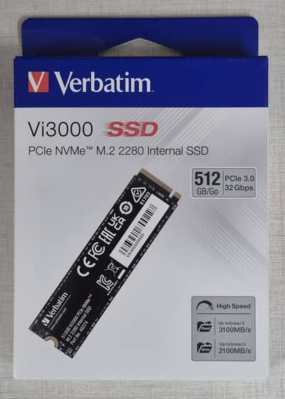 VERBATIM Vi3000 512GB NVME M. 2 SSD