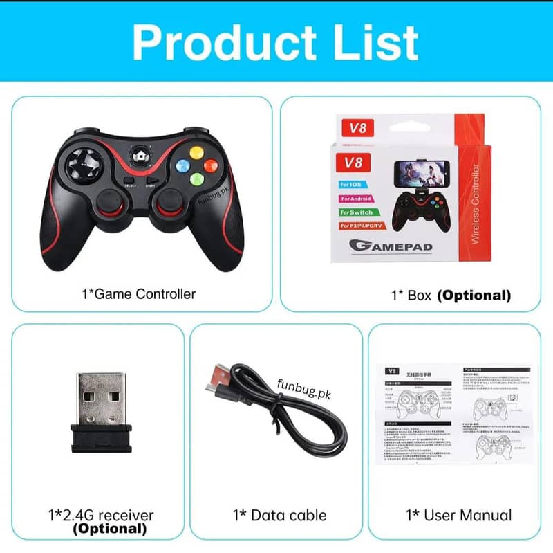 Universal Wireless Bluetooth Conteoller 7