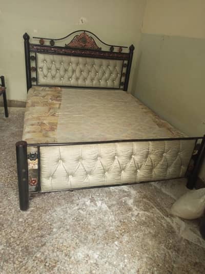 double bed iron bed