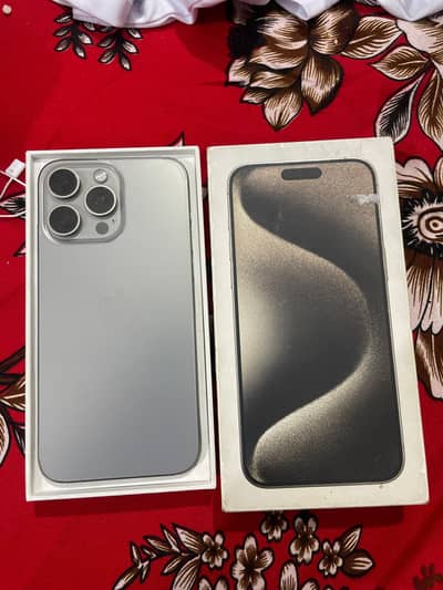 iphone 15 pro max non pta jv 256gb with box 86BH