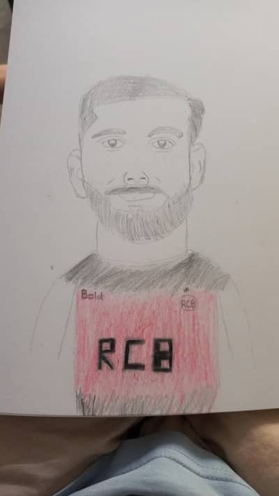 virat kohli skech