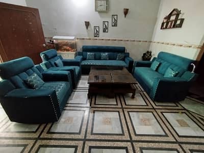7 seater sofa set with table