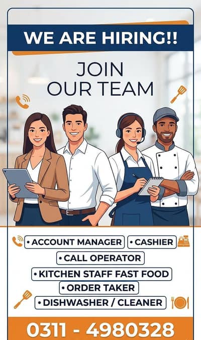 Accounts Manager / Order Taker / Call Operator / Jobs