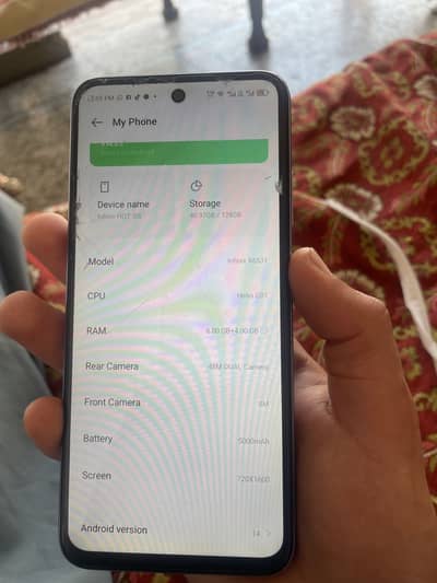 Infinix hot50i 6+4/128