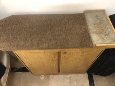 iron stand with cupboard