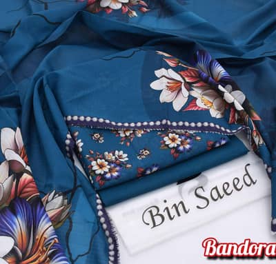 Bin saeed 3 PCs original lawn