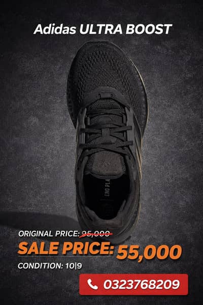 Adidas Ultra Boost – Premium Black Running Shoes
