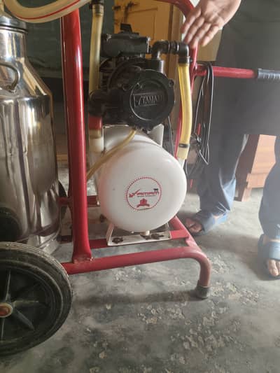 Milking machine double cluster double