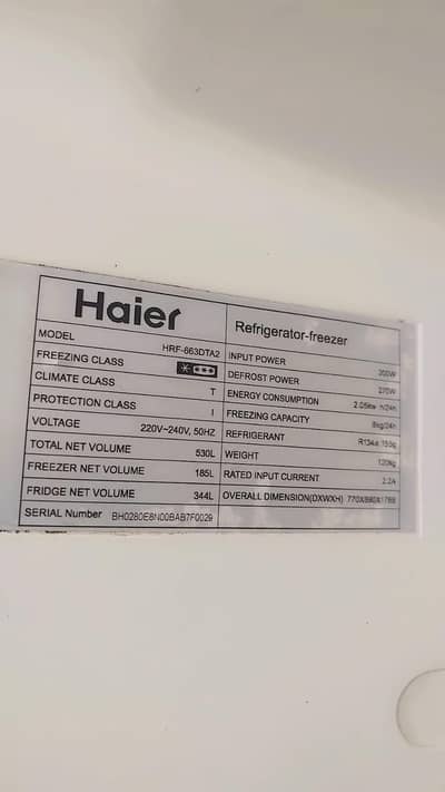 Haier Double Door Refrigerator for sale