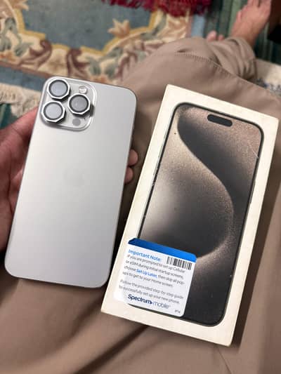 iphone 15pro max 256 gb jv with box