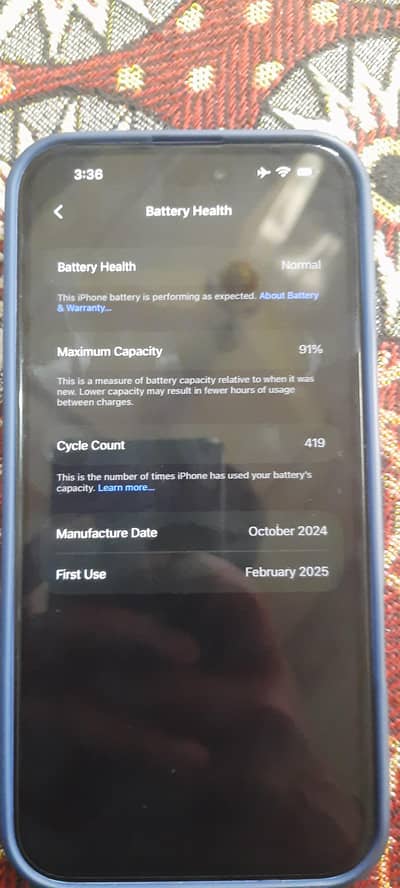 Iphone 16 plus 128 gb with box and orignal cable