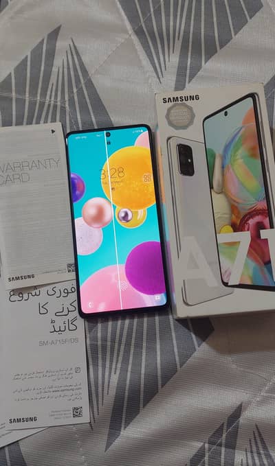 Samsung galaxy a71 PTA approved all ok just line in display