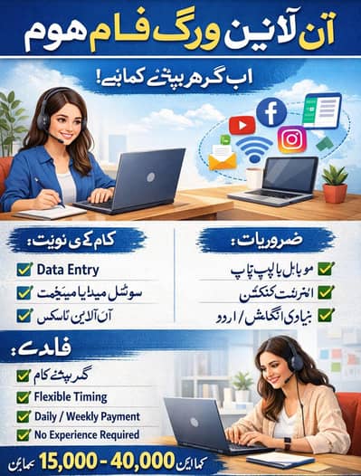 Work from home Part time Job