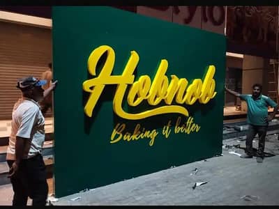 3D signboard | shop Signage Karachi | 3D Office Logo  LED Sign Board