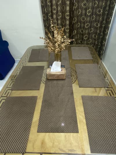 Dining table with six chair