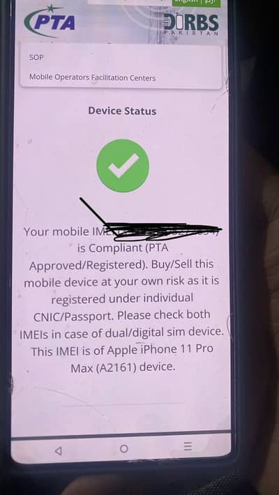 iPhone 11promax pta approved 64gb