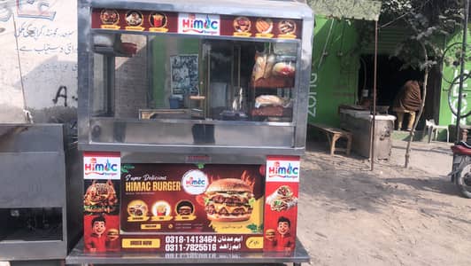 Fast food counter steel