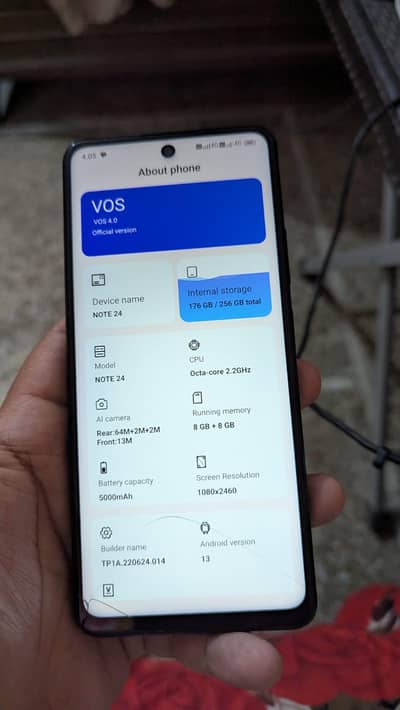 Gaming Phone 8GB RAM 256GB Storage, NOTE 24, 64MP, Fast Charger
