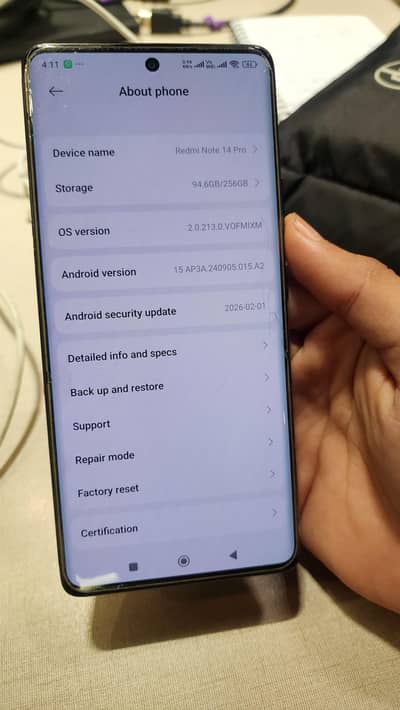 Redmi note 14 pro 8/256 9 months used